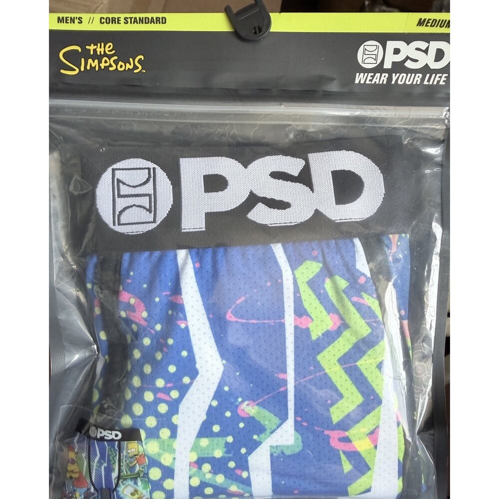 PSD Men's Boxer Brief Underwear The Simpsons Size Medium Brand New In Package
